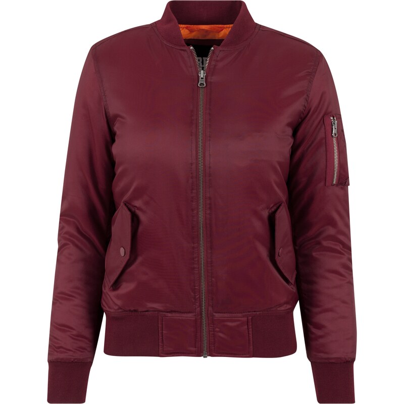 Urban Classics Přechodná bunda burgundská červeň