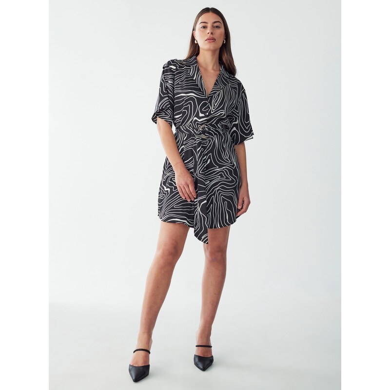 Willa Košilové šaty MAISEY SHIRT DRESS černá / bílá 105465755
