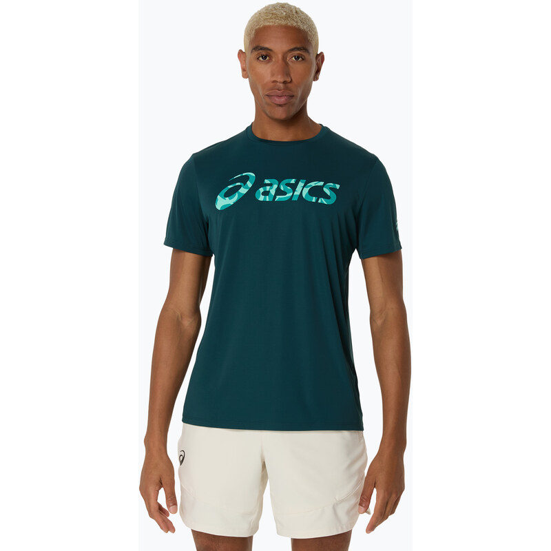 Pánské tenisové tričko ASICS Match Seasonal Graphic Tee saxon