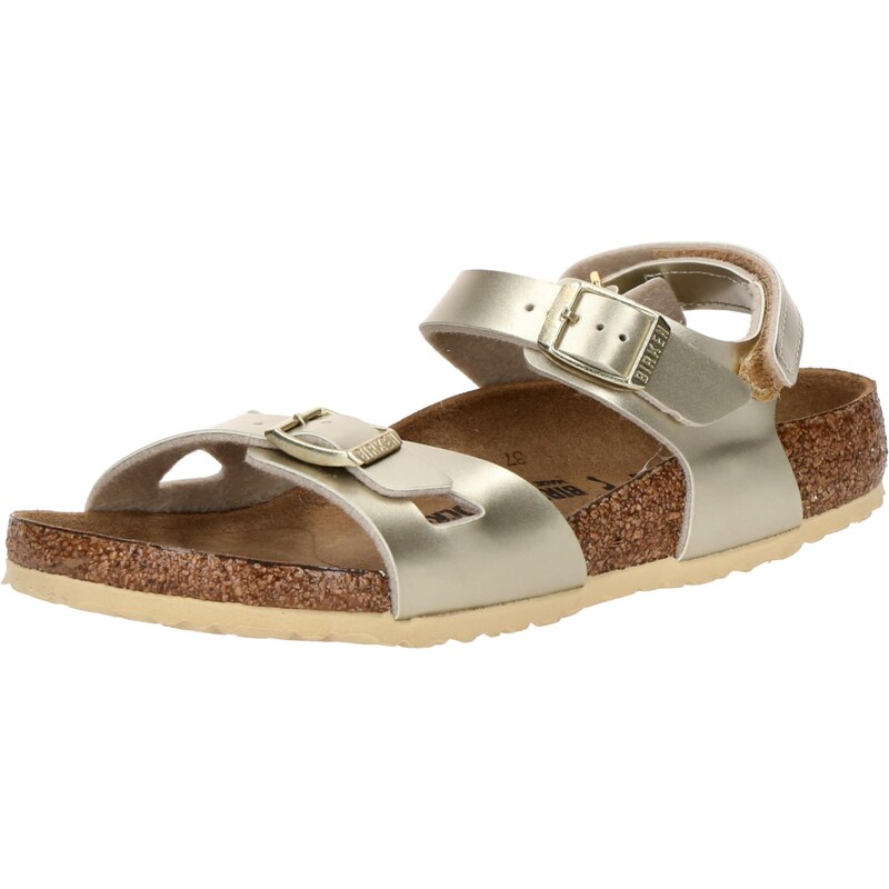 BIRKENSTOCK Otevřená obuv Rio zlatá