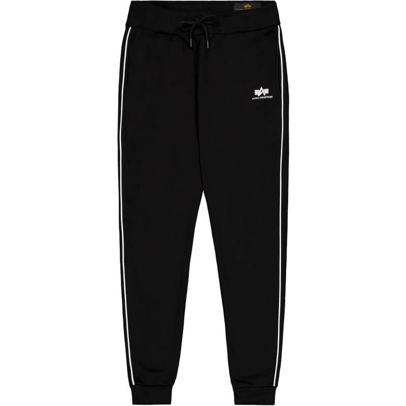 ALPHA INDUSTRIES Kalhoty černá / bílá 105416645
