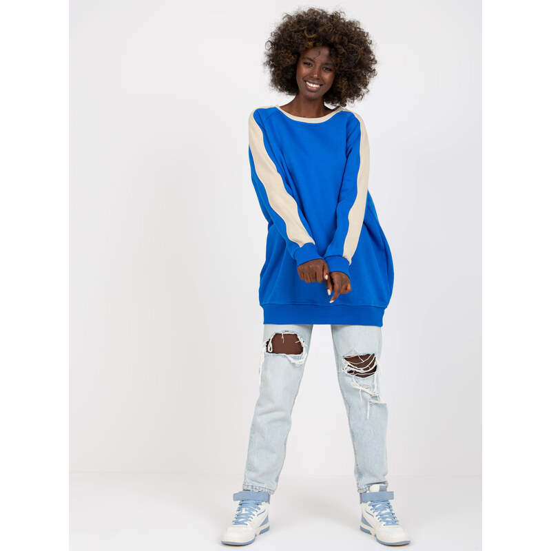 RUE PARIS Modrá oversize tunika 84024769