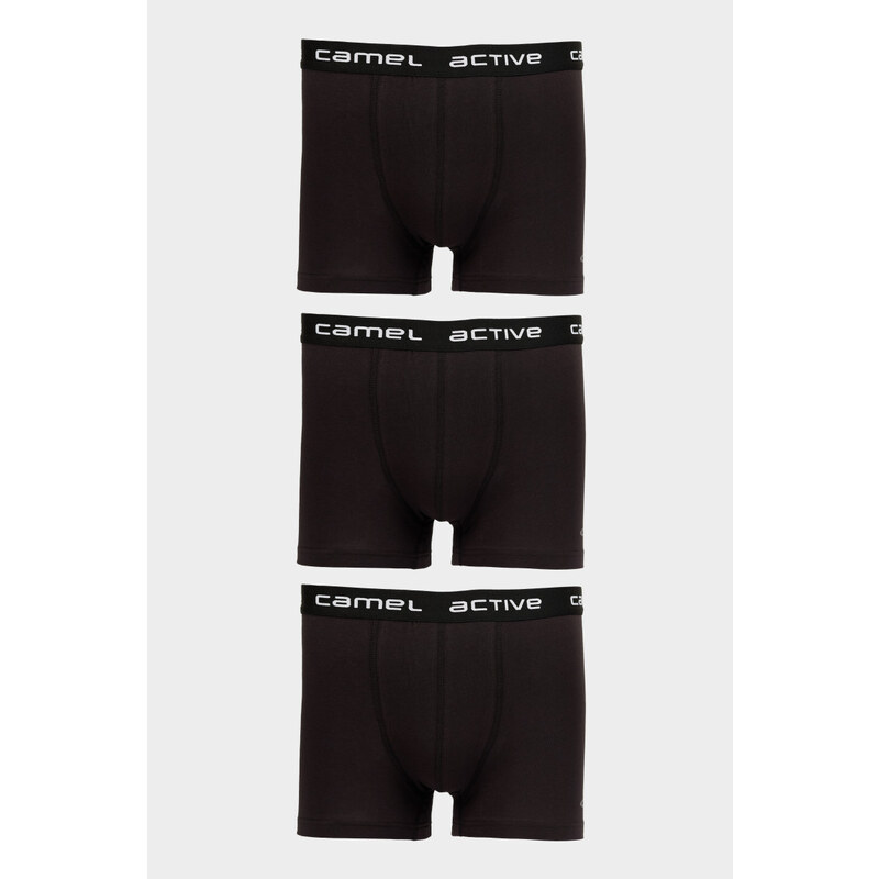 SPODNÍ PRÁDLO CAMEL ACTIVE CA MEN TRUNKS 3ER BOX BLACK