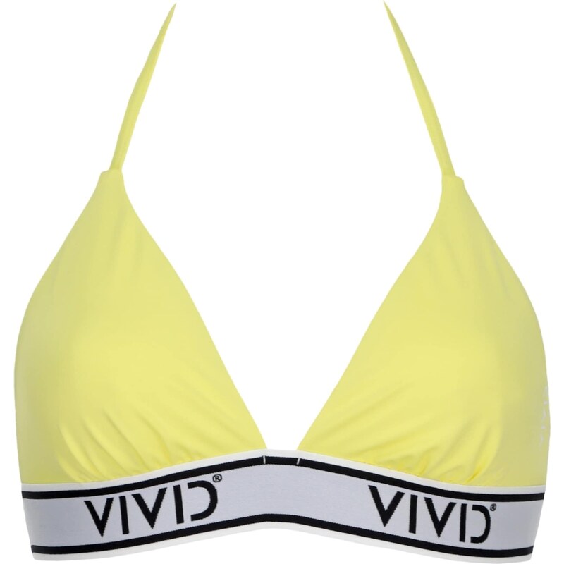 VIVID Horní díl plavek Mix&Match citronová / černá / bílá