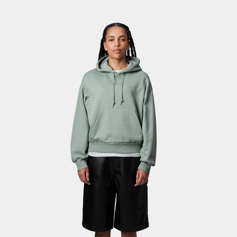 Carhartt WIP Dámská Mikina s Kapucí Casey Frosted Green / Silver I032644.2O3XX