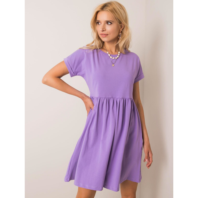 BASIC Dámské fialové šaty RV-SK-5672.03P-purple