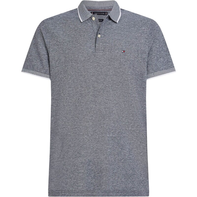 TOMMY HILFIGER Tričko noční modrá / jasně červená / bílá