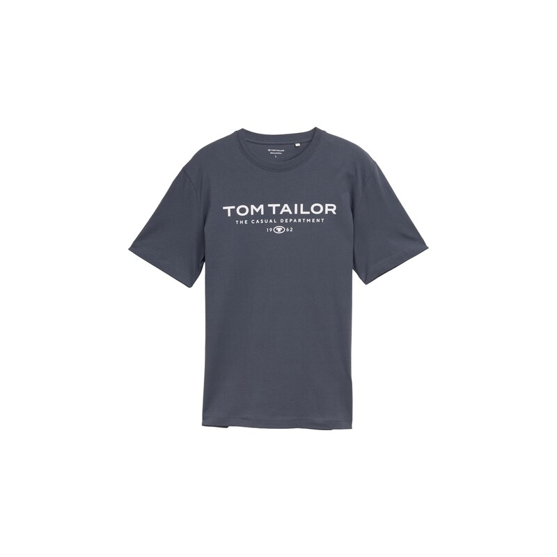 TOM TAILOR Tričko grafitová / bílá