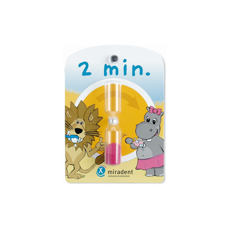 Miradent Přesýpací hodiny pro měření doby čištění zubů pro děti Miradent Sanduhr