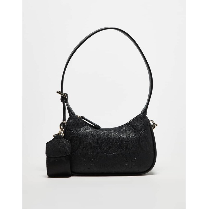Valentino Samba embossed logo shoulder bag with crossbody strap in 105597671