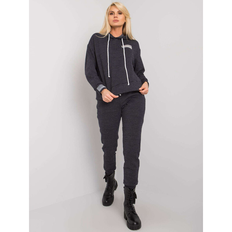 BASIC Černá vzorovaná tepláková souprava --black 84023855