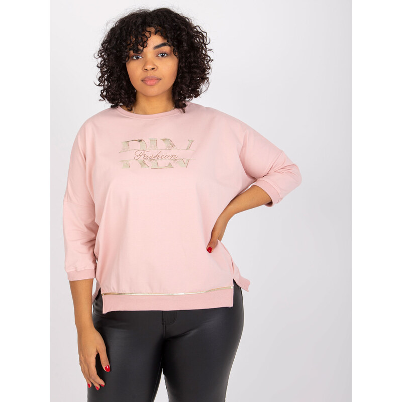 RELEVANCE Pudrové tričko Cordelia s potiskem FLV Fashion --powder pink 85873779