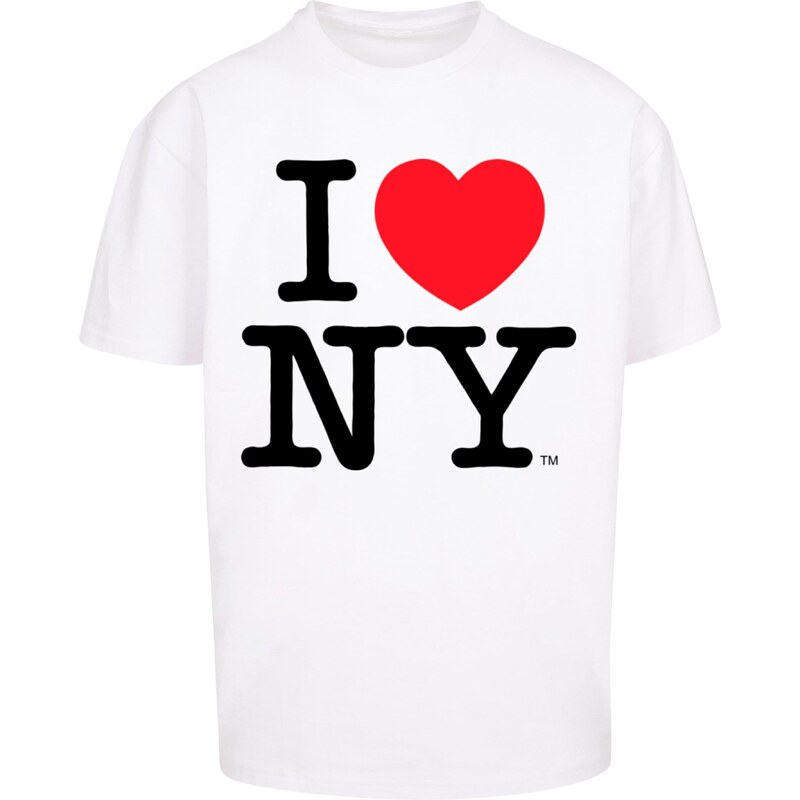 Merchcode Tričko I Love NY červená / černá / bílá