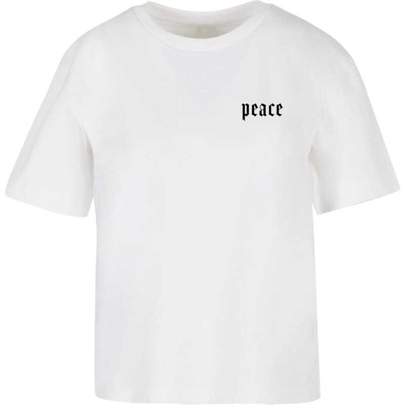 Miss Tee Tričko Peace Hand šedá / tmavě šedá / černá / bílá
