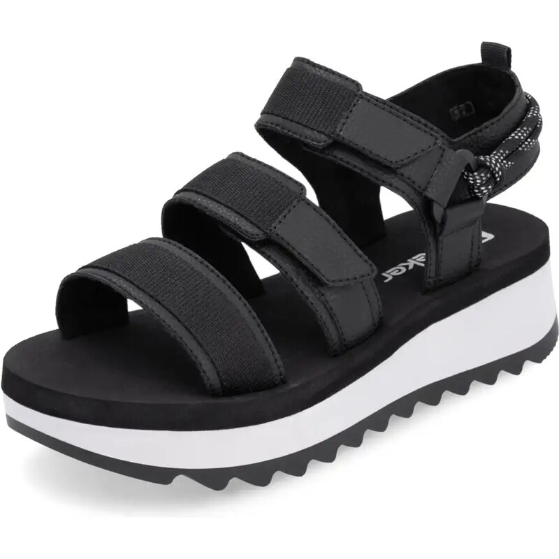 Dámské sandály RIEKER W3052-00 černá