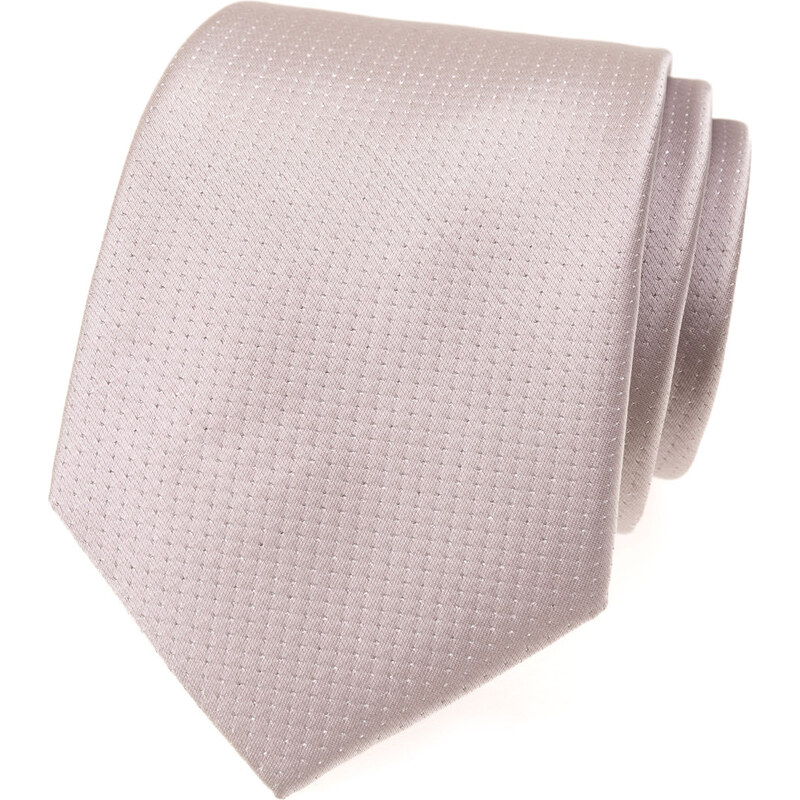 Avantgard kravata lux 561-22309 pudrová/stříbrná