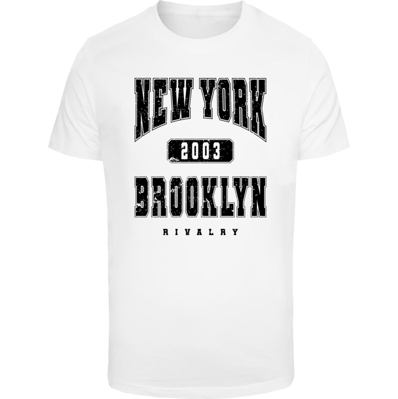 Mister Tee Tričko Brooklyn černá / bílá