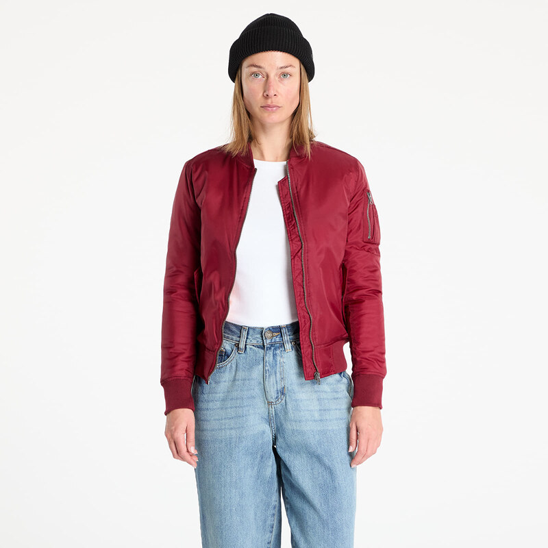 Bunda Urban Classics Ladies Basic Bomber Jacket Wine XS