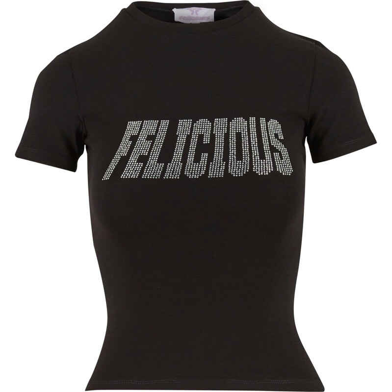 Felicious Tričko černá / stříbrná