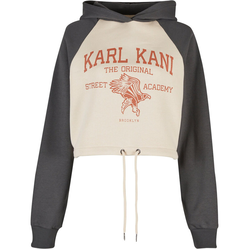 Karl Kani Mikina Street Academy písková / kouřově modrá / rezavě