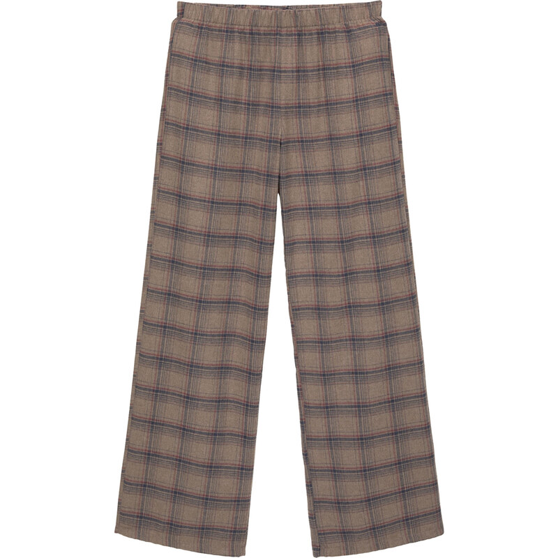 Pull&Bear Kalhoty marine modrá / brokátová / červená