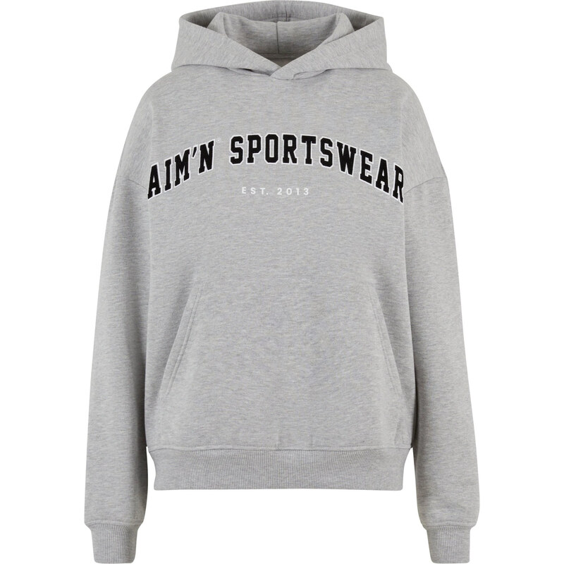 Aimn Mikina Varsity Sweat šedá / černá / bílá 115576042