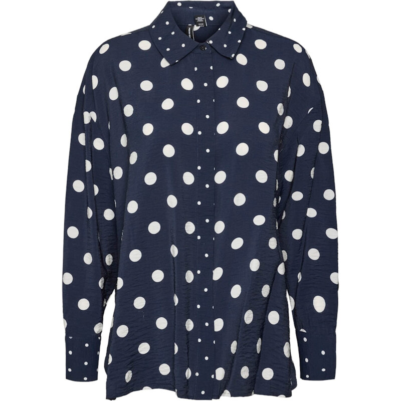 VERO MODA Halenka marine modrá / bílá