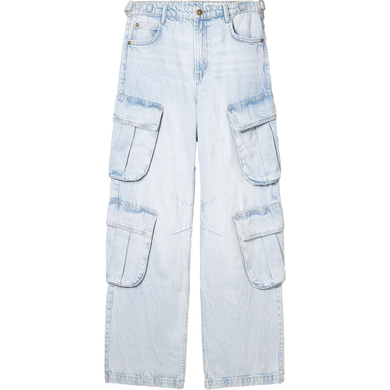 Bershka Džíny modrá džínovina