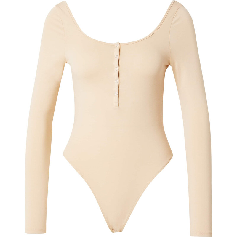 Monki Tričkové body MICHELLE světle béžová