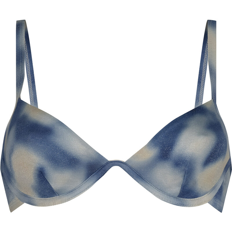 Hunkemöller Horní díl plavek Lagoa modrá / bílá