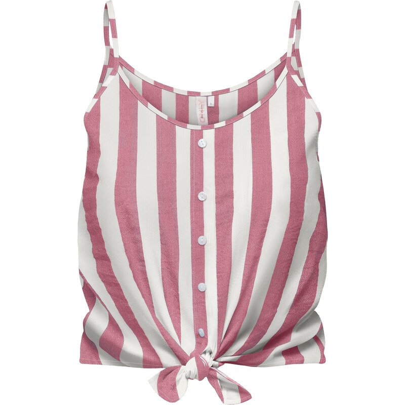 ONLY Top ONLLECEY bledě fialová / bílá 105475150