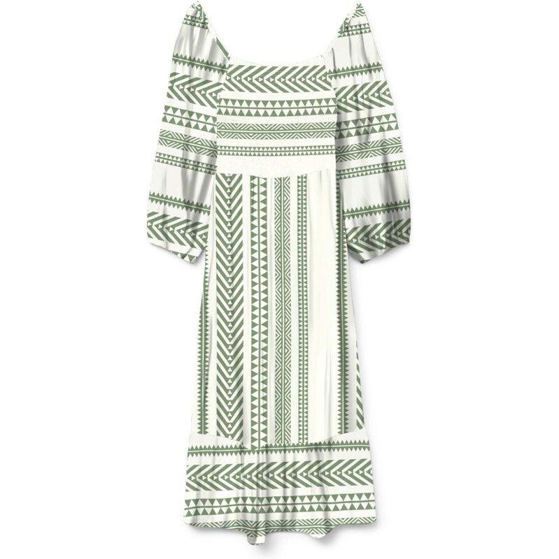 VERO MODA Šaty VMDICTHE kiwi / bílá