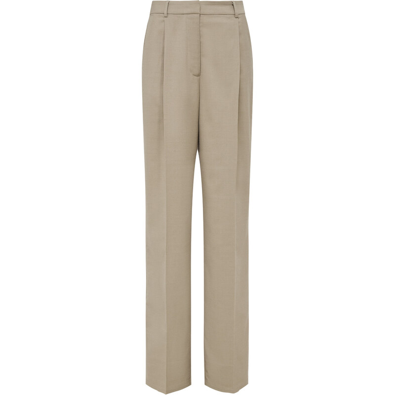 LeGer by Lena Gercke Kalhoty se sklady v pase Lilian Tall khaki 105479105