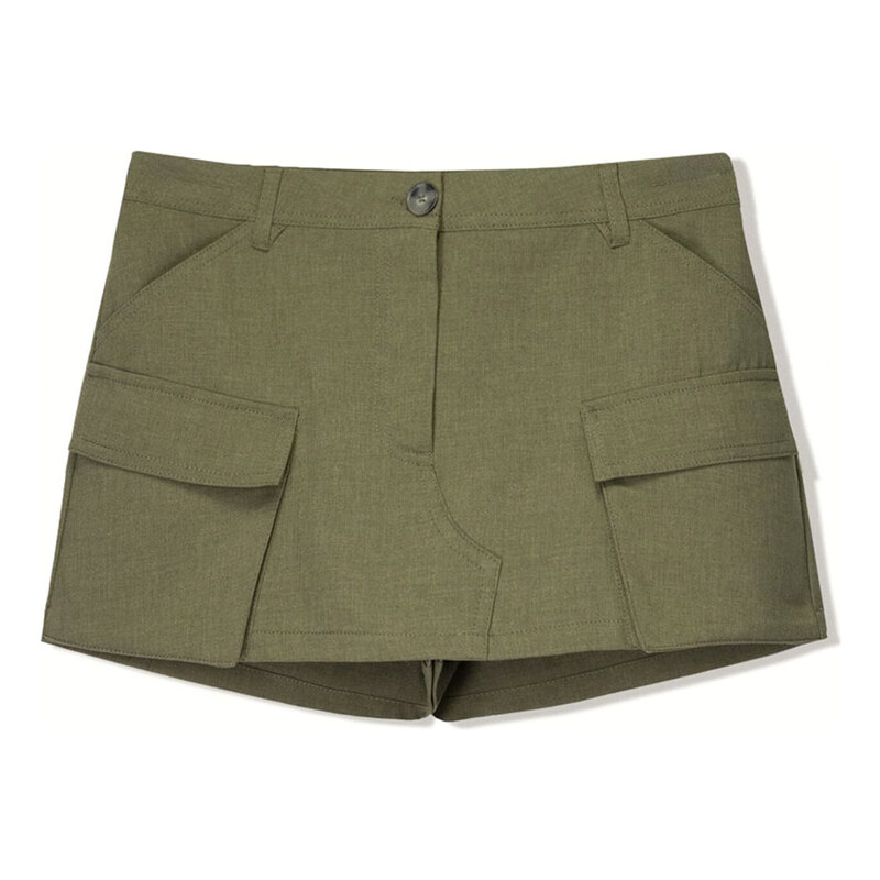 Bershka Sukně khaki