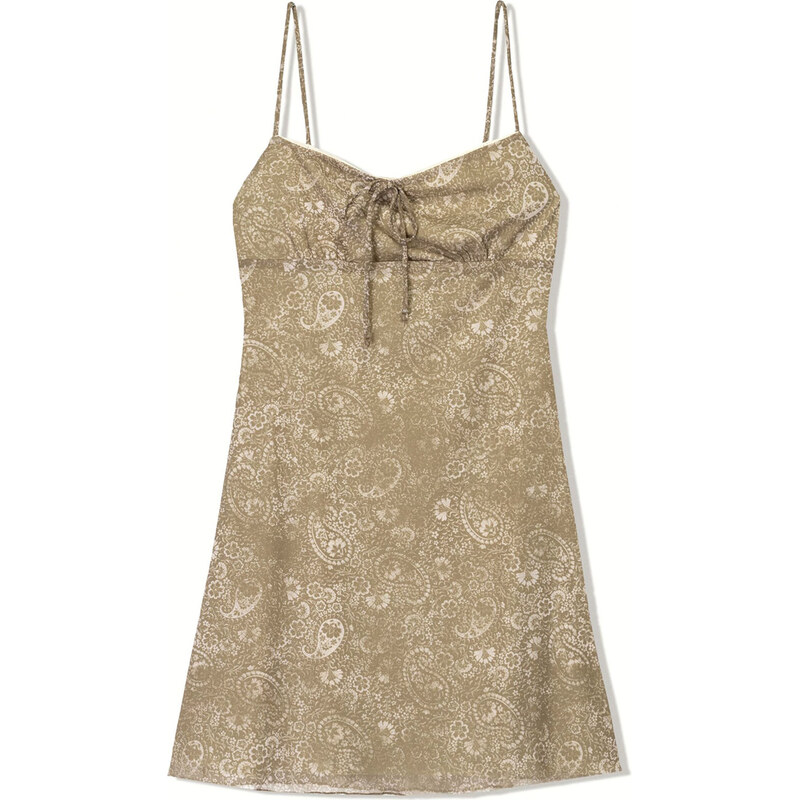 Bershka Šaty béžová / khaki