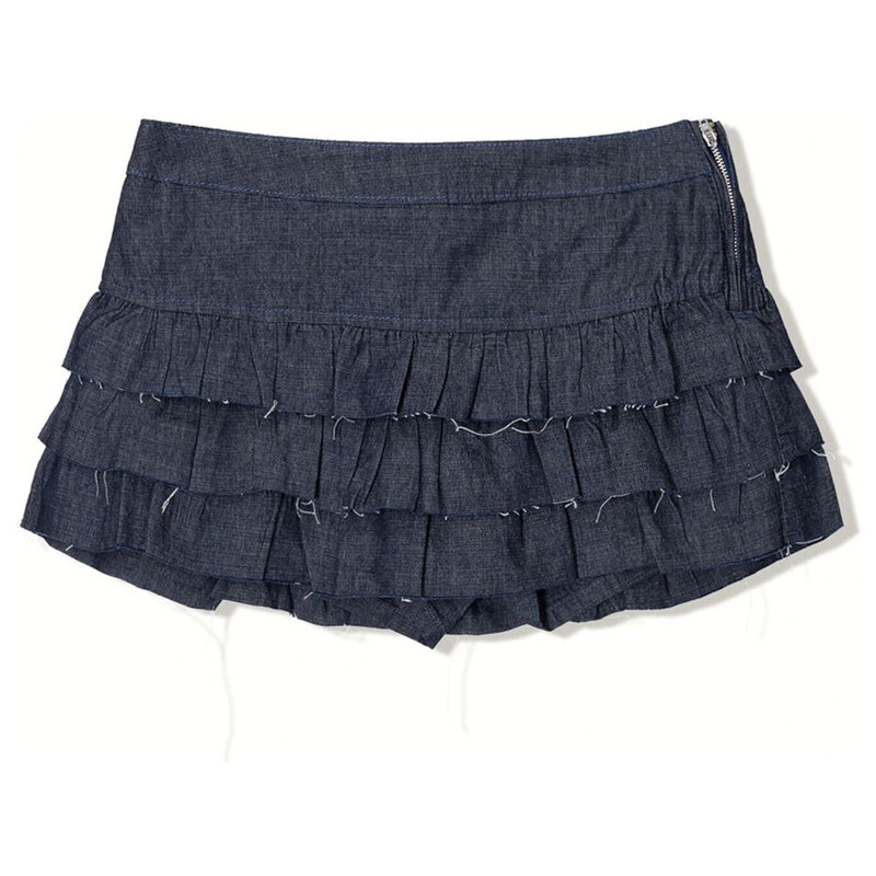 Bershka Sukně námořnická modř