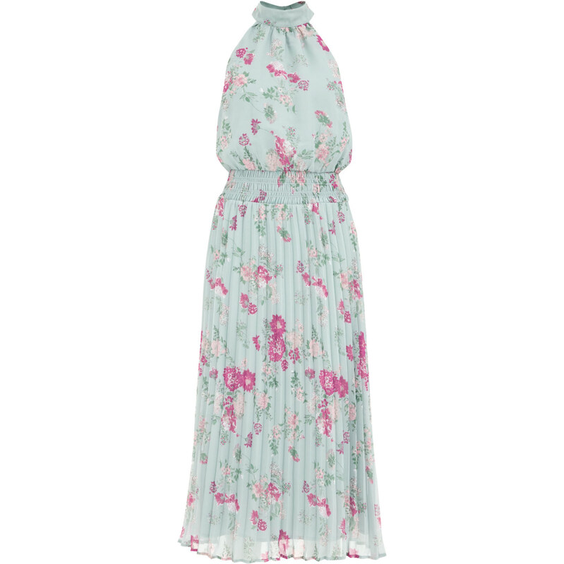 WE Fashion Šaty smaragdová / mátová / fialová / růžová