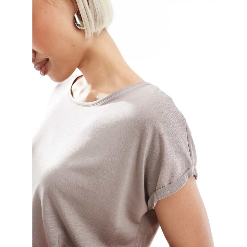 Vero Moda oversized t-shirt in moon rock-Grey