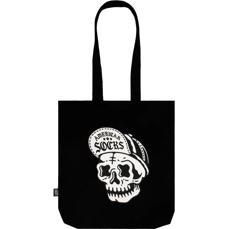 TAŠKA AMERICAN SOCKS Skater Skull - Tote - černá