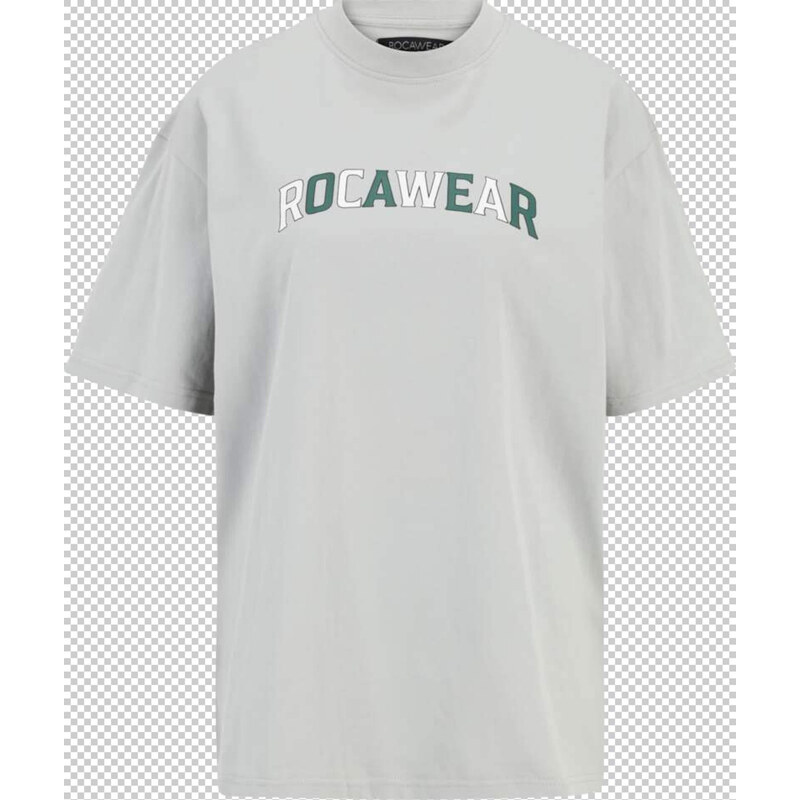 ROCAWEAR Tričko School šedá / petrolejová / černá / bílá