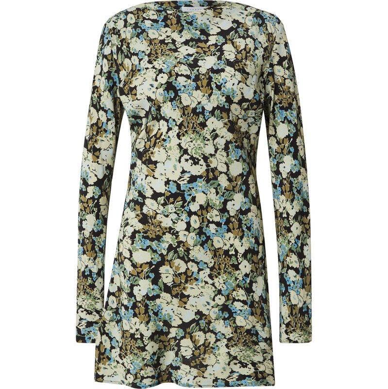 TOPSHOP Šaty režná / azurová / olivová / černá