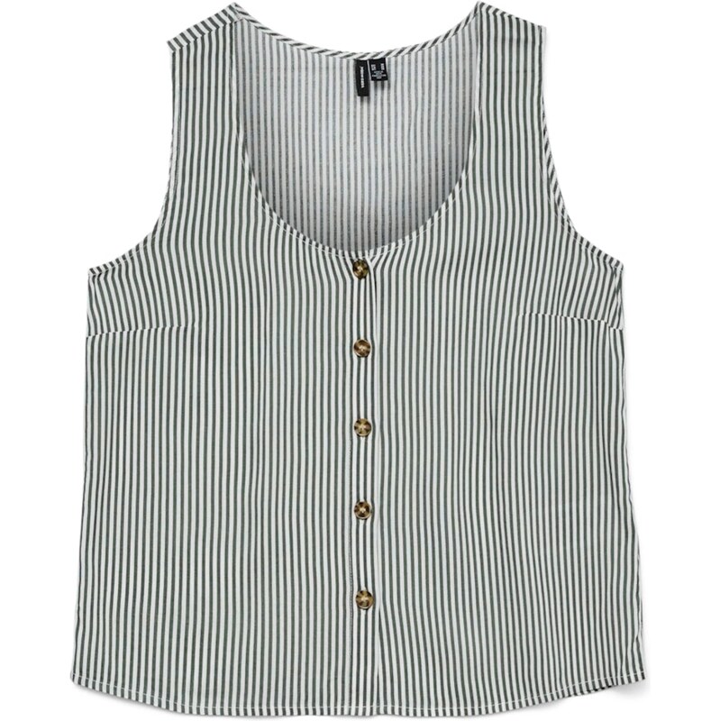 VERO MODA Halenka VMBumpy pastelově zelená / tmavě zelená