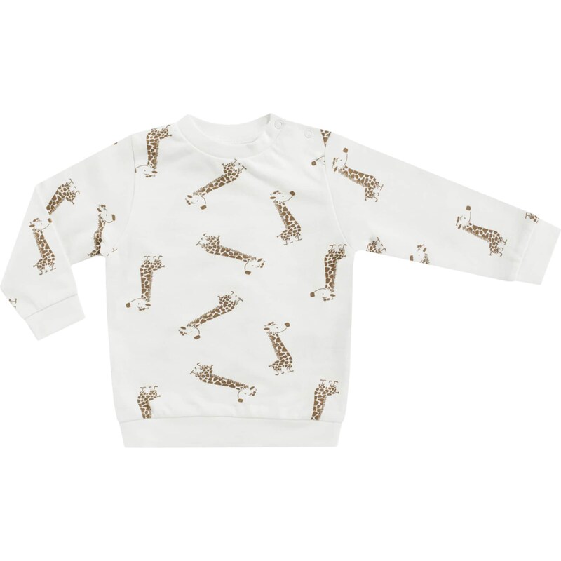 JACKY Mikina BABY ON TOUR hnědá / offwhite