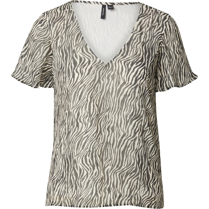 VERO MODA Halenka VMSMILLA černá / bílá