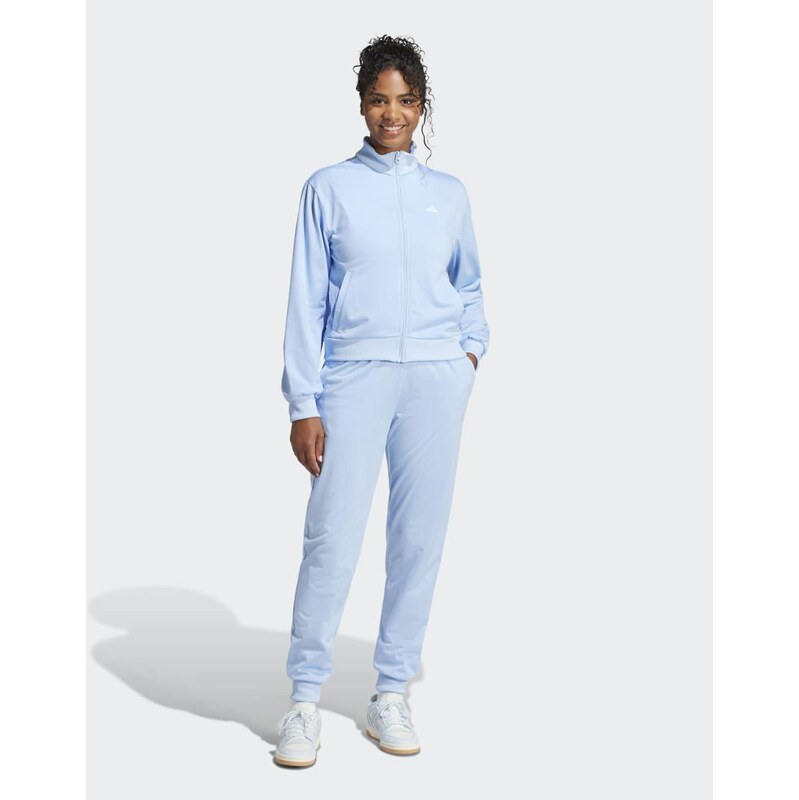 adidas performance Essentials feel cozy track suit in glow blue 115503624