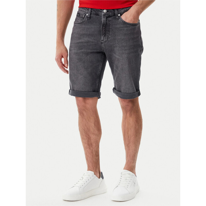 Calvin Klein pánské šedé džínové šortky