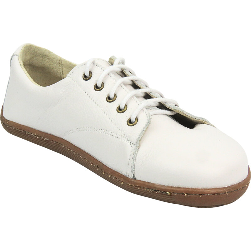 Barefoot minimalistické bílé dámské polobotky Helios Komfort 436 115645932