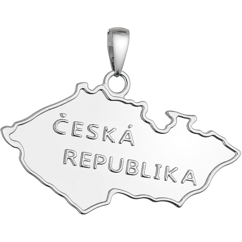 Stříbrný přívěsek Česká republika 64100