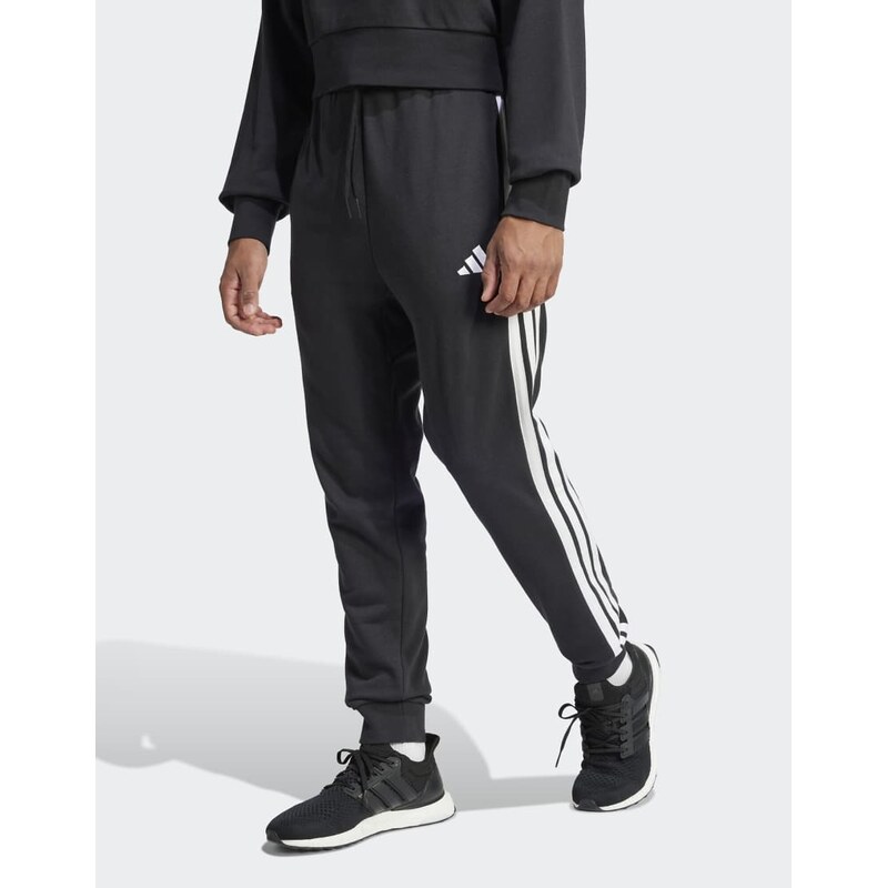 adidas performance Essential 3-stripes french terry pants in