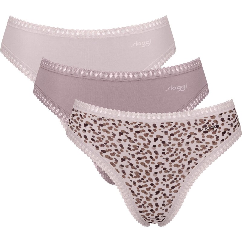 SLOGGI Kalhotky Go Crush tělová / hnědá / růžová / černá 98960247
